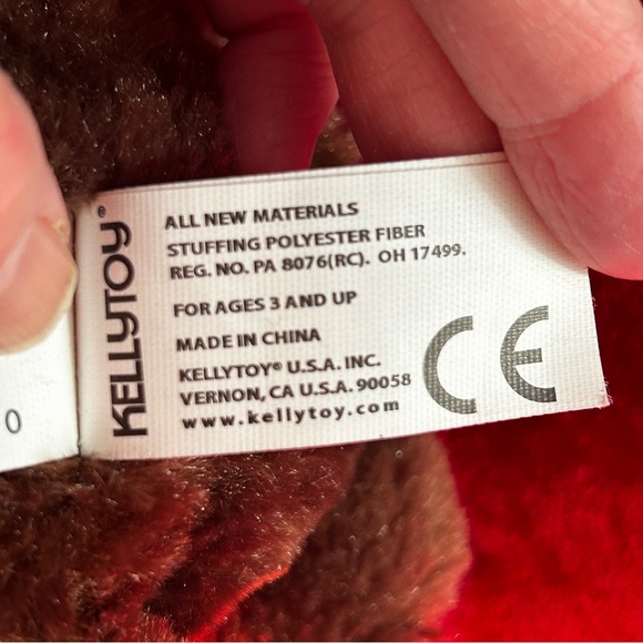 Kellytoy Pack Mates Brown Monkey Purse 10 inch Plush Stuffed Animal - Picture 7 of 12